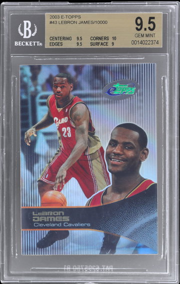2003 E-topps Lebron James BGS 9.5 RC