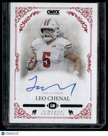 2022 Onyx Vintage Leo Chenal #VALC Blue Signature Autographs AU