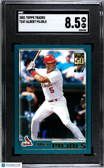 2001 Topps Traded Albert Pujols #T247 SGC 8.5