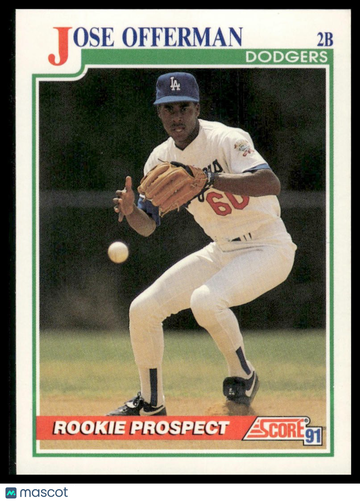 1991 Score Jose Offerman #343
