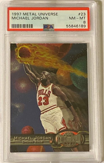 Metal universe Michael Jordan PSA 8