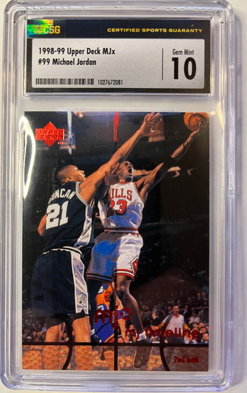 Michael Jordan 1998 UD MJx #99 CSG 10