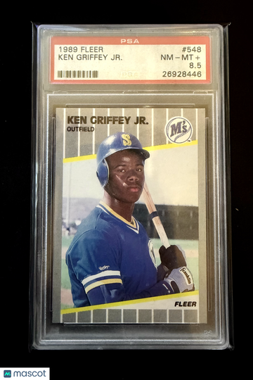 Ken Griffey JR. 1989 Fleer #548- PSA 8.5