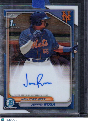 2024 Bowman Jeffry Rosa #CPA-JRO Chrome Prospects Autographs AU
