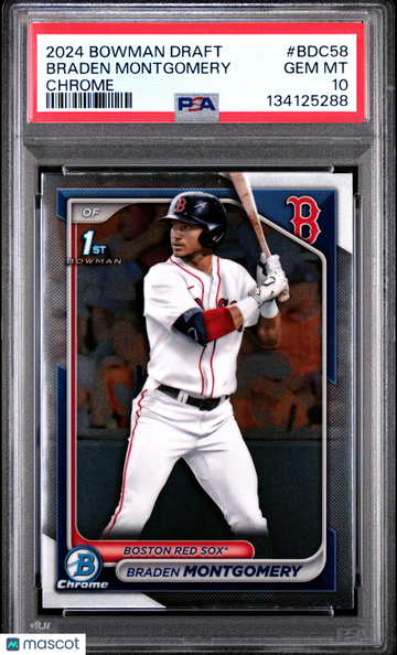 2024 Bowman Draft Braden Montgomery #BDC58 Chrome PSA 10