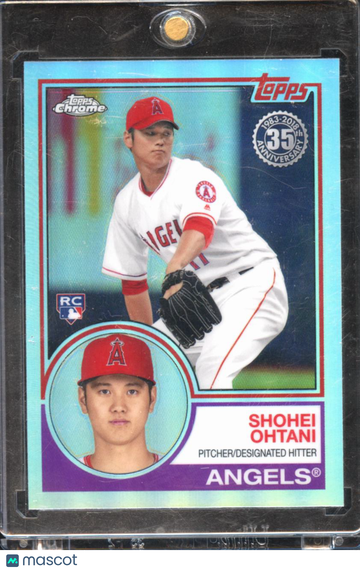 2018 Topps Chrome 1983 Topps Shohei Ohtani #83T-6 Blue Refractor RC