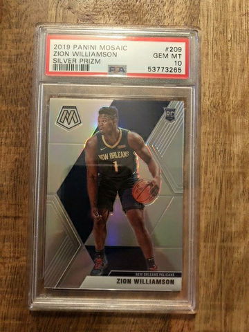 Zion Williamson 2019 Mosaic Silver RC PSA 10