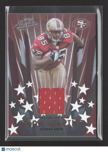 2006 Playoff Absolute Memorabilia Star Gazing Vernon Davis #SG-13 Authentic Event-Worn Jersey