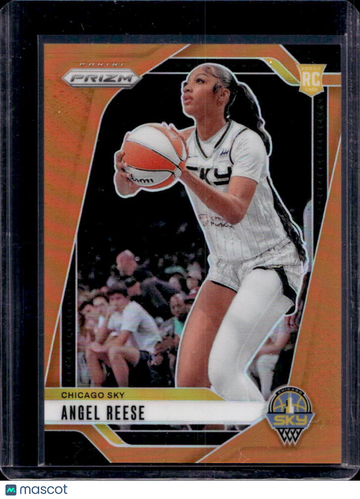 2024 Panini Prizm WNBA Angel Reese #10 Orange 97/99 Rookie