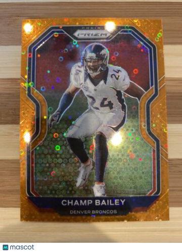 Champ Bailey 2020 Prizm Orange Disco Parallel #119 Denver Broncos Legend