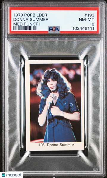 1979 Popbilder Popbilder Med Punkt I Donna Summer #193 PSA 8