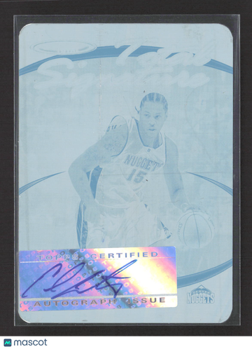 2005 Topps Total Carmelo Anthony #TS-CA Cyan Printing Plate Cyan Printing Plate