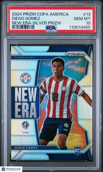 2024 Panini Prizm Conmebol Copa America New Era Diego Gomez #13 Silver PSA 10