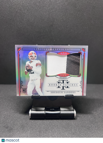 2025 NATIONAL TREASURES SHEDEUR SANDERS SILVER ROOKIE PATCH /35 RC