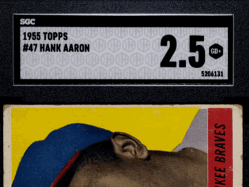 1955 Topps Hank Aaron #47 SGC 2.5