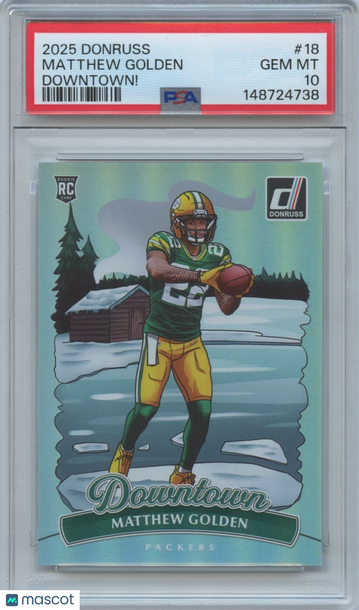 2025 Panini Donruss Matthew Golden #18 Gold / Parallel/Variety Rookie Insert PSA 10