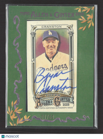2025 Topps Allen & Ginter Bryan Cranston #MA-BC Green Frame /50