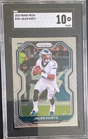 2020 Prizm Jalen Hurts SGC 10 Rookie RC Panini