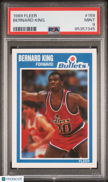 1989 Fleer Bernard King #159 PSA 9