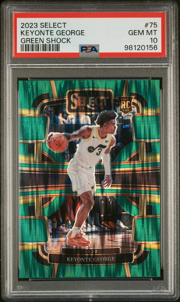 2023 Panini Select Green Shock Keyonte George #75 PSA 10