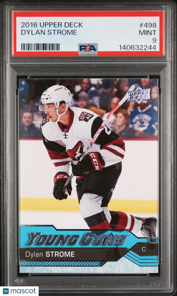 2016-17 Upper Deck Dylan Strome #498 Young Guns Rookie PSA 9