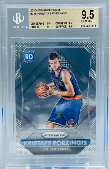 2015-16 Panini Prizm #348 Kristaps Porzingis