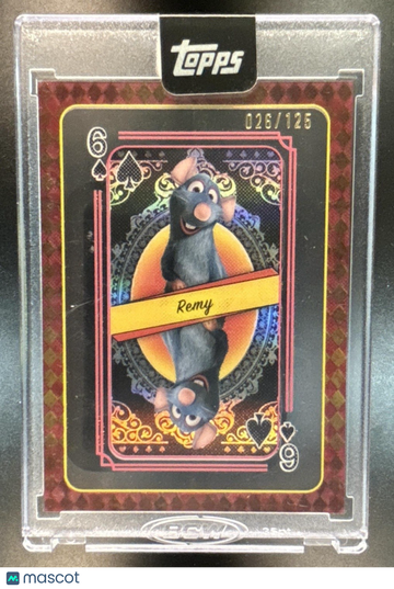 2025 Topps Disney Remy Encased Queen of Hearts Playing Cards /125 Ratatouille