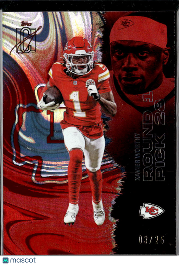 Xavier Worthy 2025 Topps Signature Class /25 Kansas City Chiefs