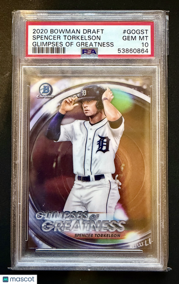 2020 Bowman Draft Spencer Torkelson #GOGST Glimpses of Greatness PSA 10