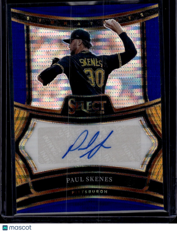 2025 Panini Select Prizm Paul Skenes #SIG-PS Blue