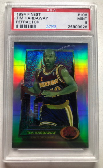 1994 Tim Hardaway Finest Refractor #106 PSA 9