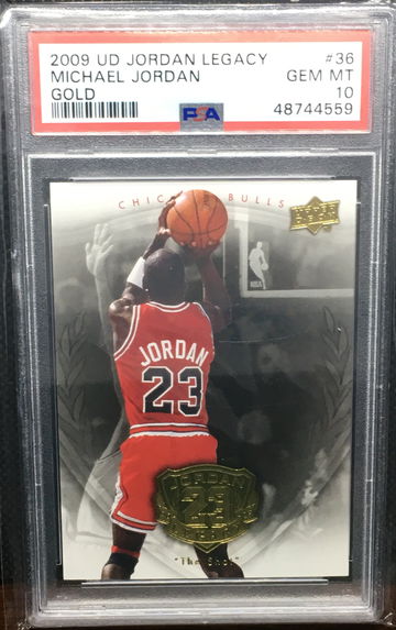 2009 Upper Deck Jordan Legacy Michael Jordan GOLD #36 PSA 10