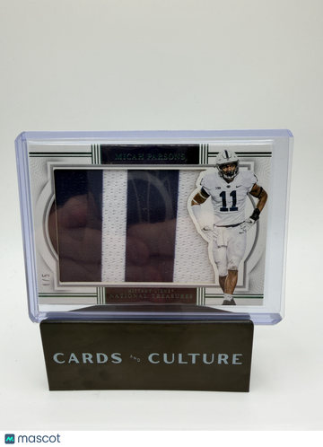 2024 Panini National Treasures Collegiate Micah Parsons #S-MPS /5 Patch