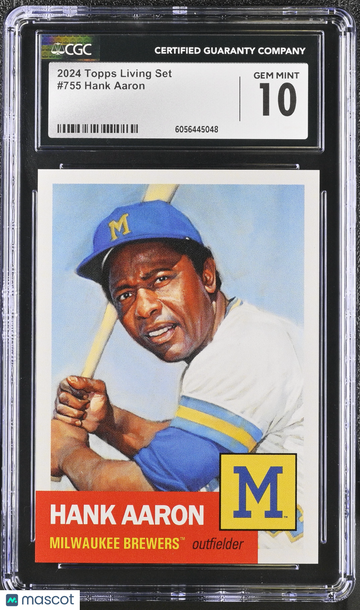 2024 Topps Living Set Hank Aaron #755 CGC 10
