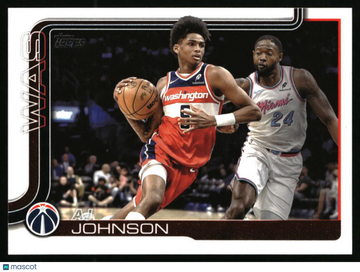 2025-26 Topps AJ Johnson #99 Washington Wizards