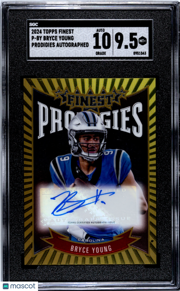 2024 Topps Finest Bryce Young #P-BY Prodigies Autograph SGC 9.5 Auto 10