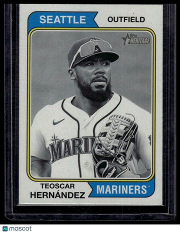 2023 Topps Heritage Teoscar Hernández #272 Black & White