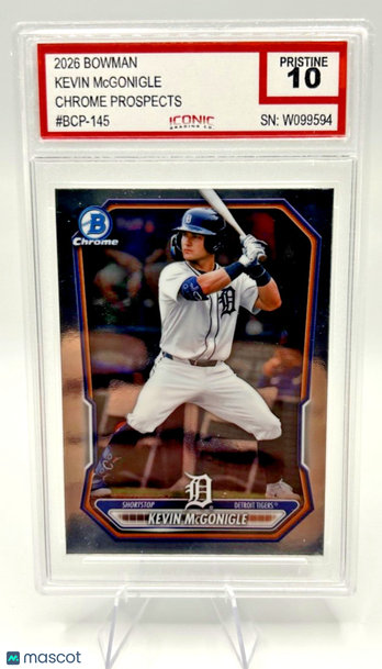 2026 Bowman Chrome Kevin McGonigle #BCP-145 Chrome Rookie Insert 10