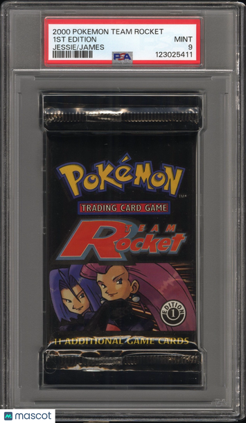 2000 Pokemon Team Rocket Pack 1ST Edition Jessie James PSA 9