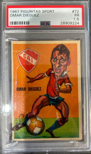 1967 Figuritas Sport Omar Dieguez PSA 1.5