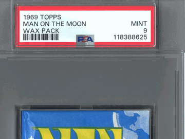 1969 Topps Man On The Moon Wax Pack Man On The Moon PSA 9