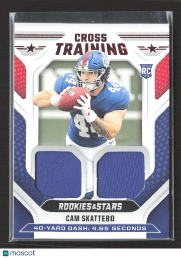 2025 Panini Rookies & Stars Cross Training Cam Skattebo #CT-CSO RC Memorabilia