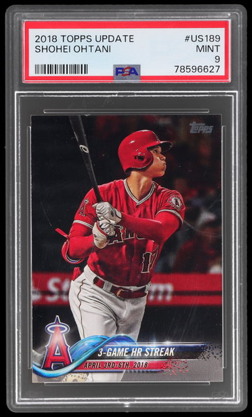 2018 Topps Update Shohei Ohtani PSA 9 RC