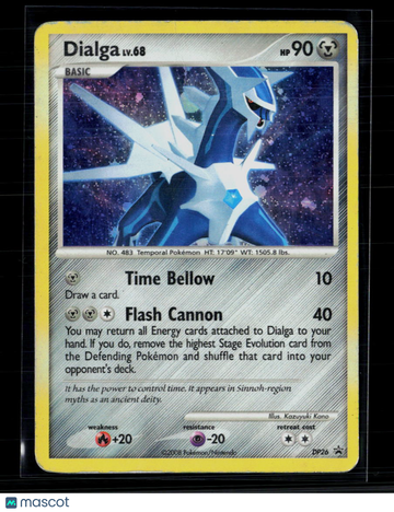 2008 Diamond & Pearl Promos Dialga Holo Black Star Promo #DP26