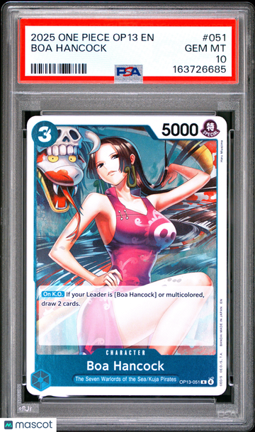 2025 One Piece Op13-Carrying On His Will Boa Hancock PSA 10 #051