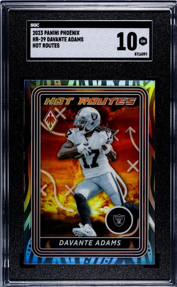 2023 Panini Phoenix #HR-29 Davante Adams Hot Routes SGC 10
