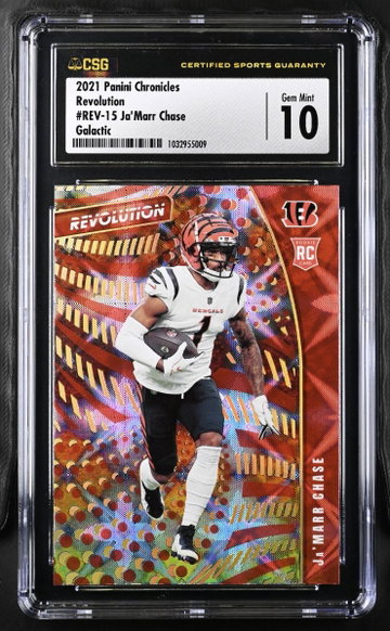 2021 Chronicles Revolution Ja'Marr Chase Rookie GALACTIC Gem Mint 10