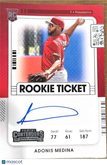 2021 Panini Contenders Adonis Medina #136