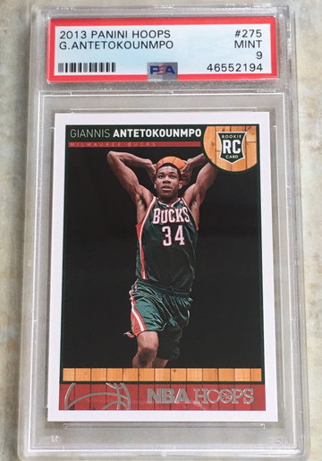 Giannis panini hoops psa 9 