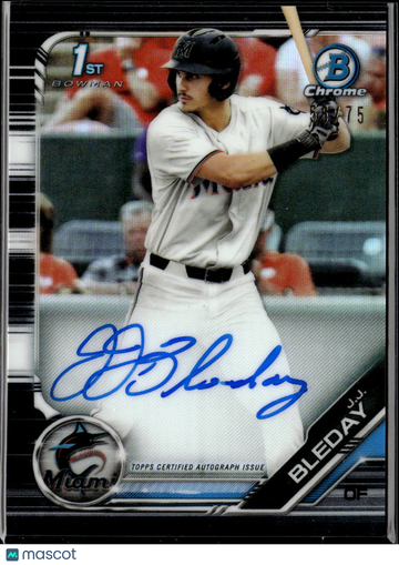 2019 Bowman Chrome J.J. Bleday #CDA-JJB /75 1st Bowman